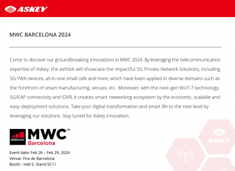 Come to discover our groundbreaking innovations in MWC 2024