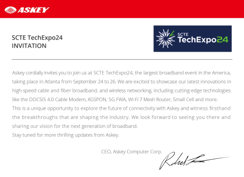 Come to Join Us at SCTE TechExpo 24
