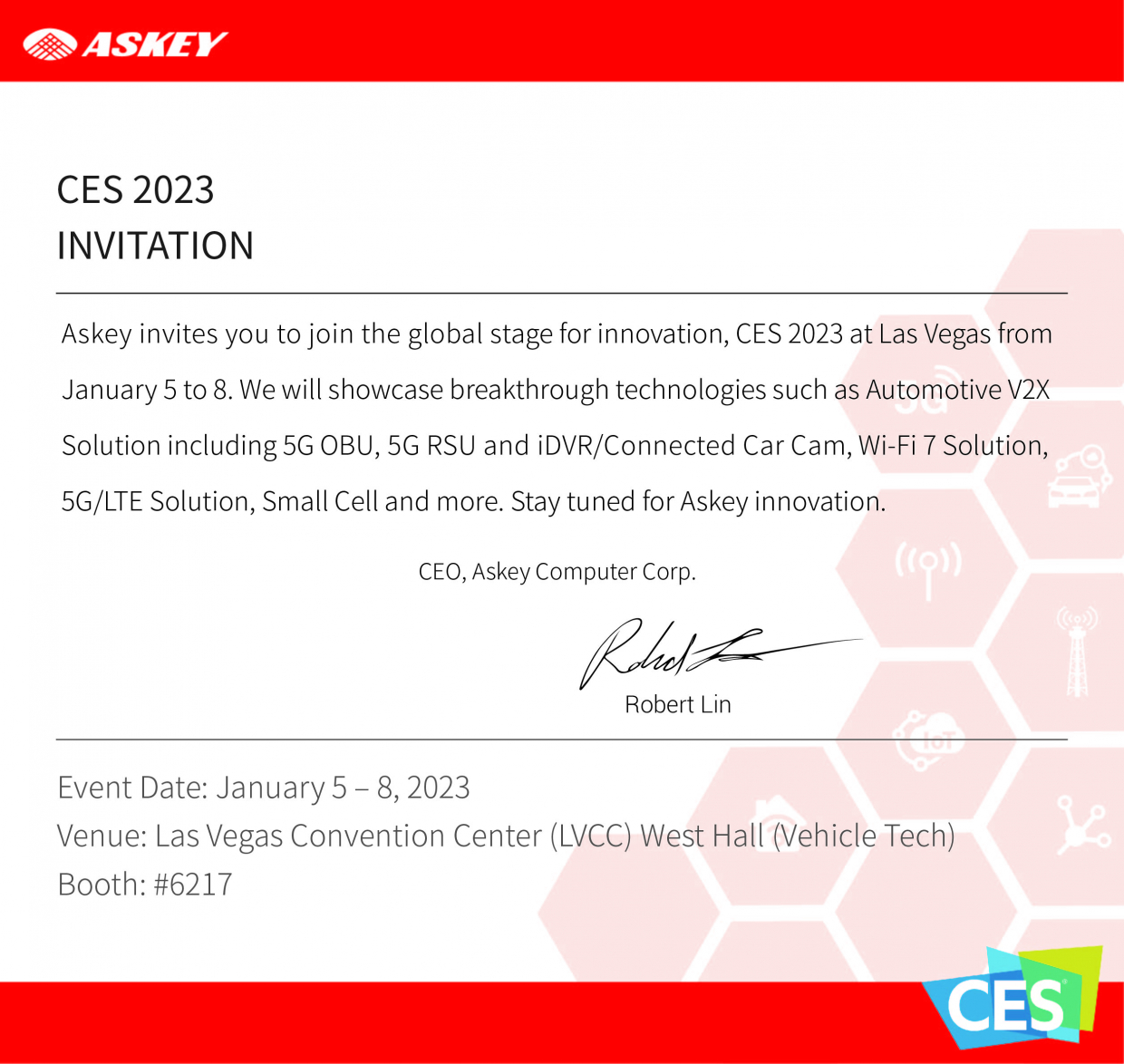 2023 CES InvitationAskey Computer Corp. (亞旭電腦)