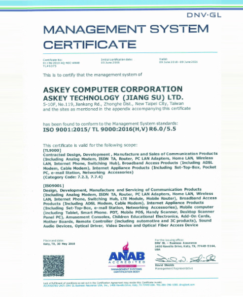 TL 9000/ISO 9001