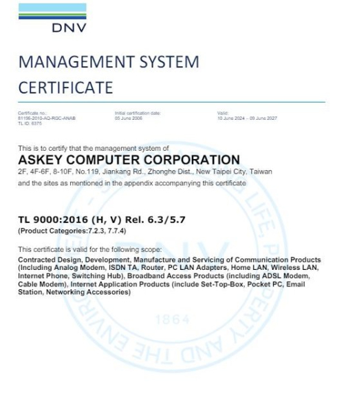 ISO 9001/TL 9000